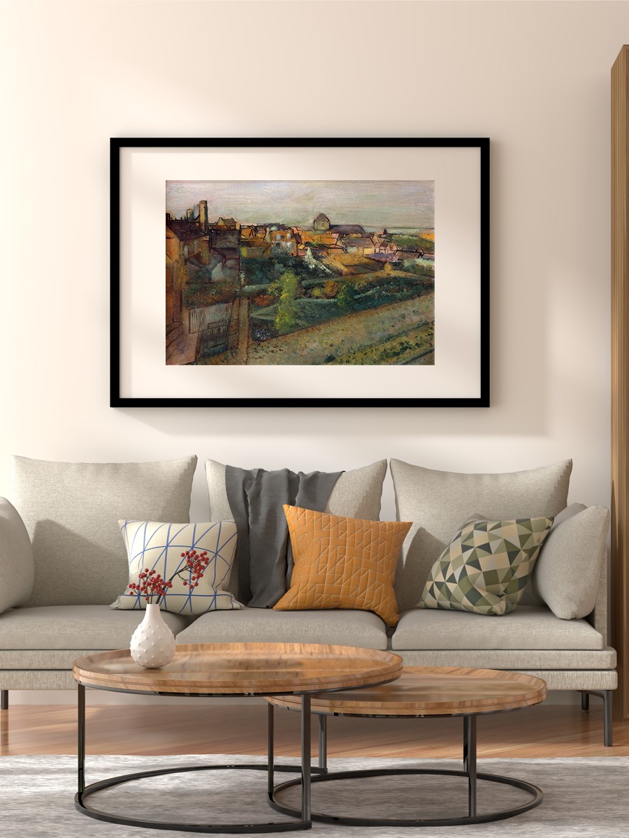 Saint Valery sur Somme Tablo Sanatsal Ünlü Ressam Poster Çerçevesiz Yüksek Kalite Poster