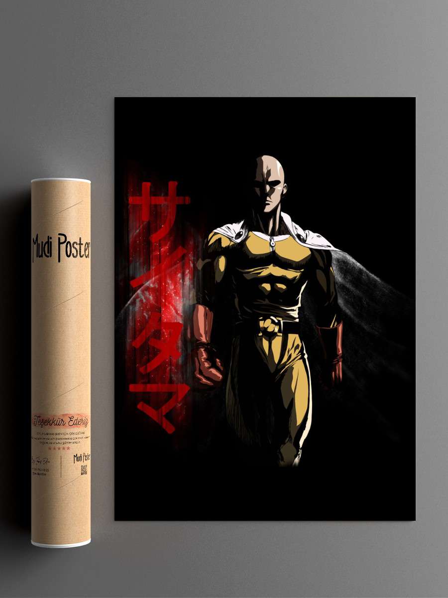 Saitama II Anime Poster Çerçevesiz Yüksek Kalite Anime Duvar Poster