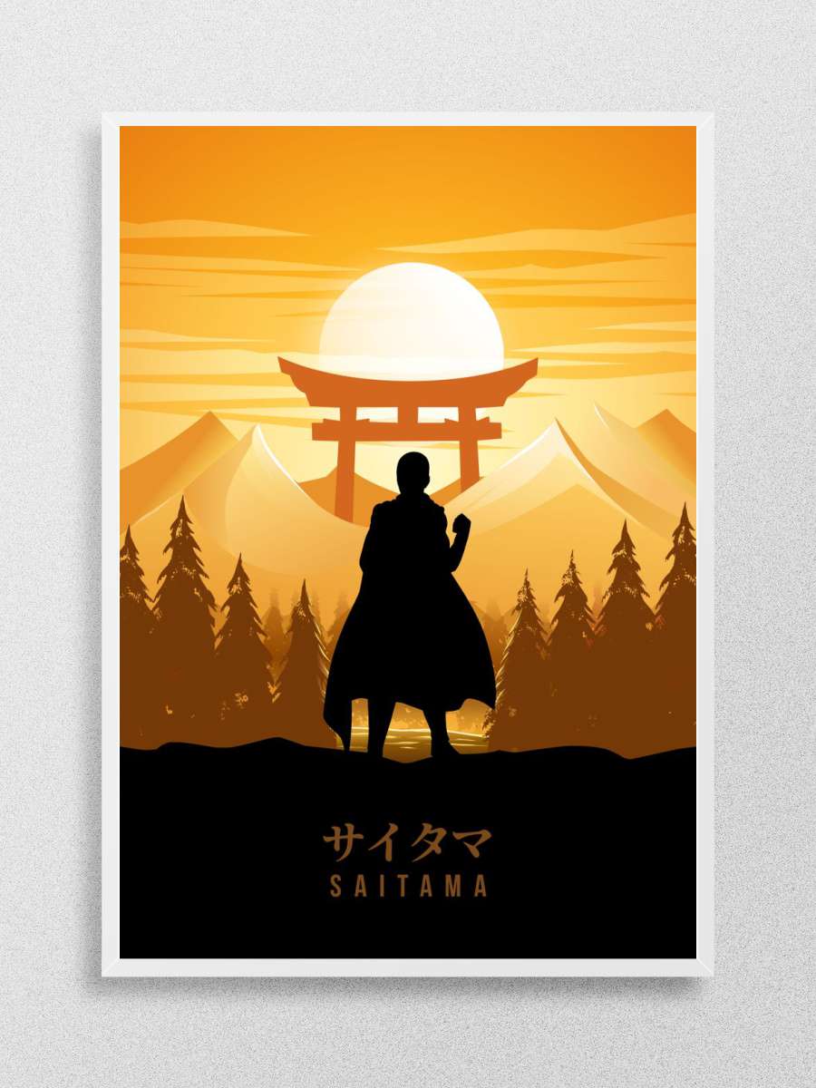 Saitama On Punch Hero Anime Poster Çerçevesiz Yüksek Kalite Anime Duvar Poster