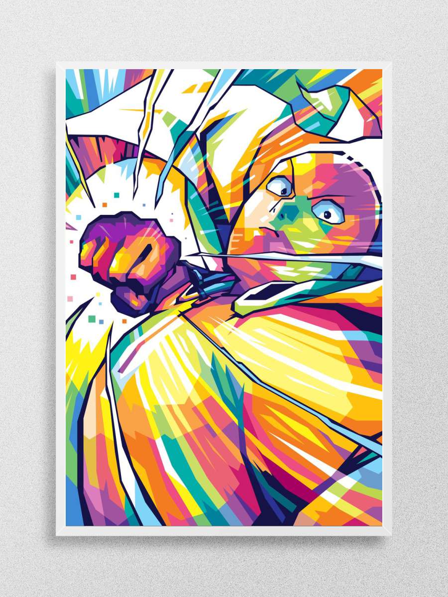 Saitama Anime Poster Çerçevesiz Yüksek Kalite Anime Duvar Poster