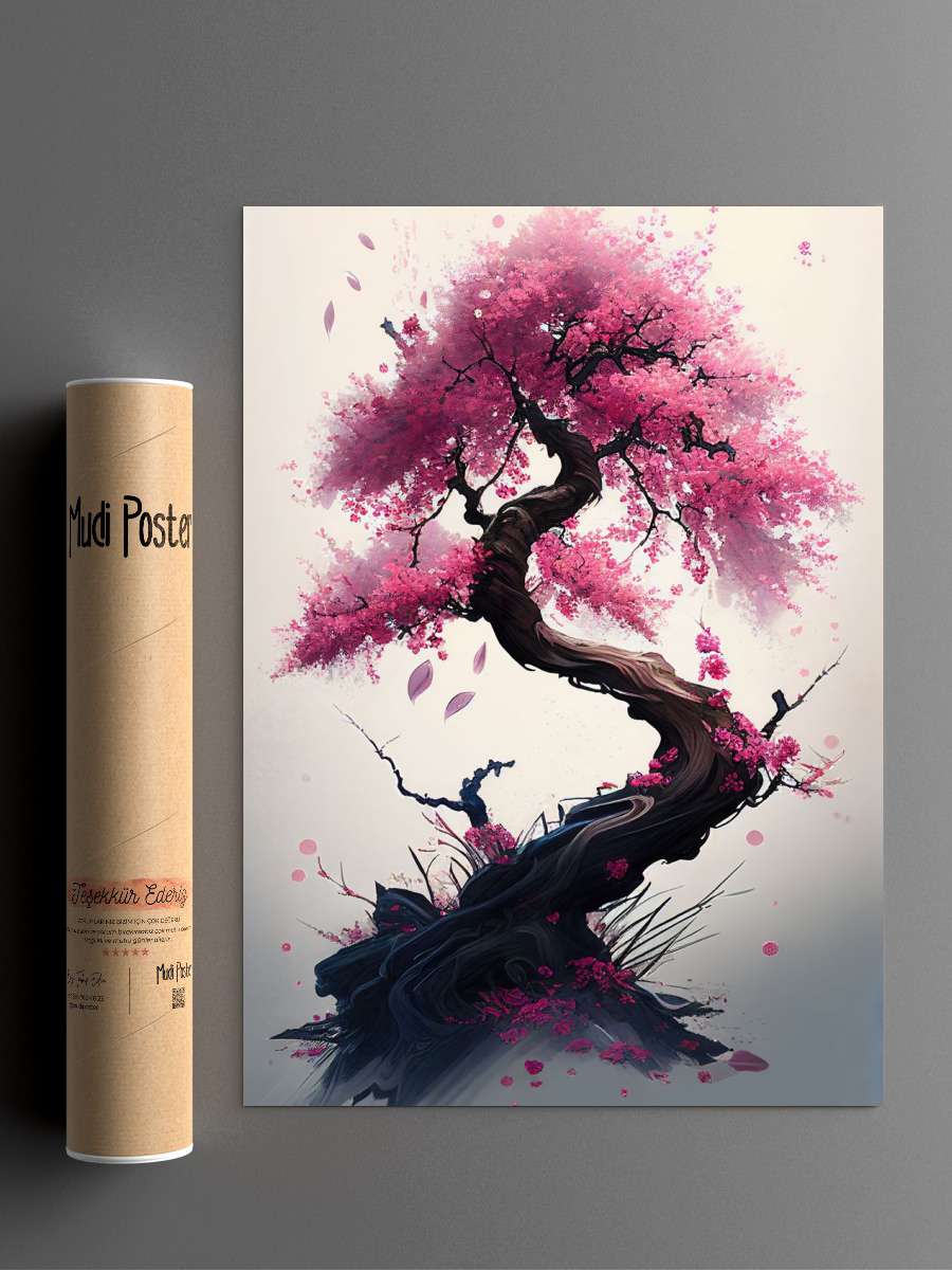 Sakura Bonsai Anime Poster Çerçevesiz Yüksek Kalite Anime Duvar Poster