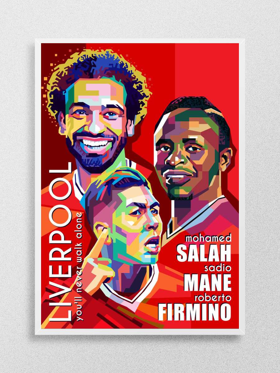 Salah mane firmino Futbol Poster Çerçevesiz Yüksek Kalite Futbolcu Duvar Poster