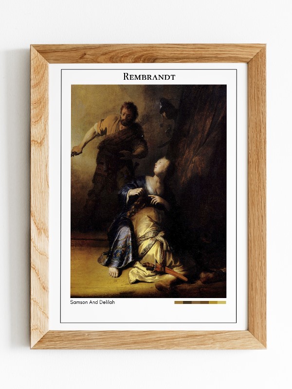 Rembrandt Samson And Delilah Poster
