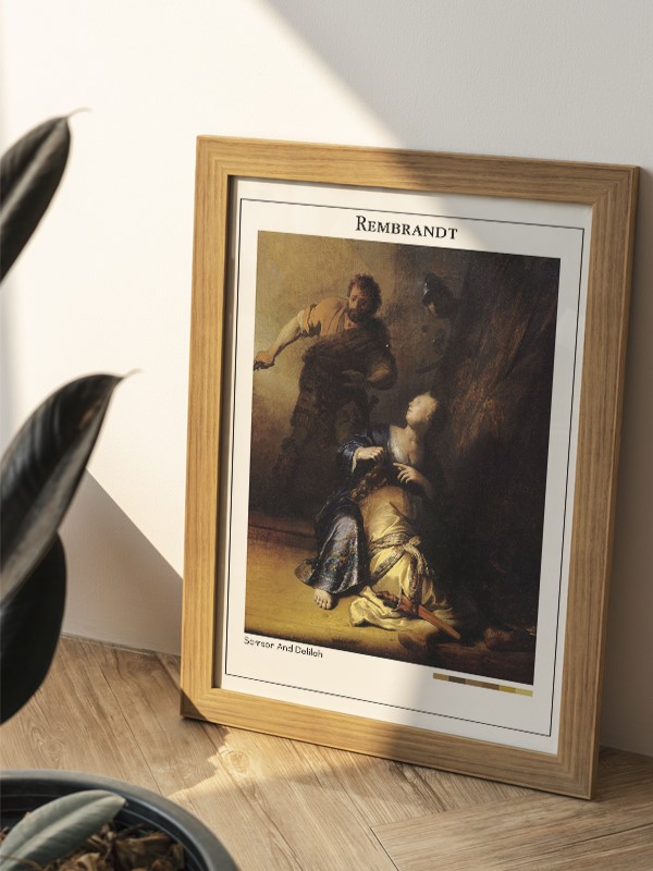 Rembrandt Samson And Delilah Poster