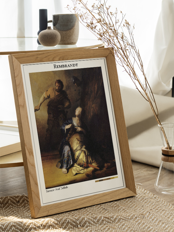Rembrandt Samson And Delilah Poster