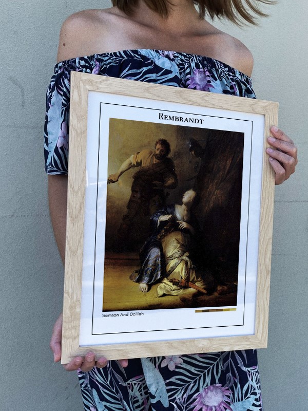 Rembrandt Samson And Delilah Poster