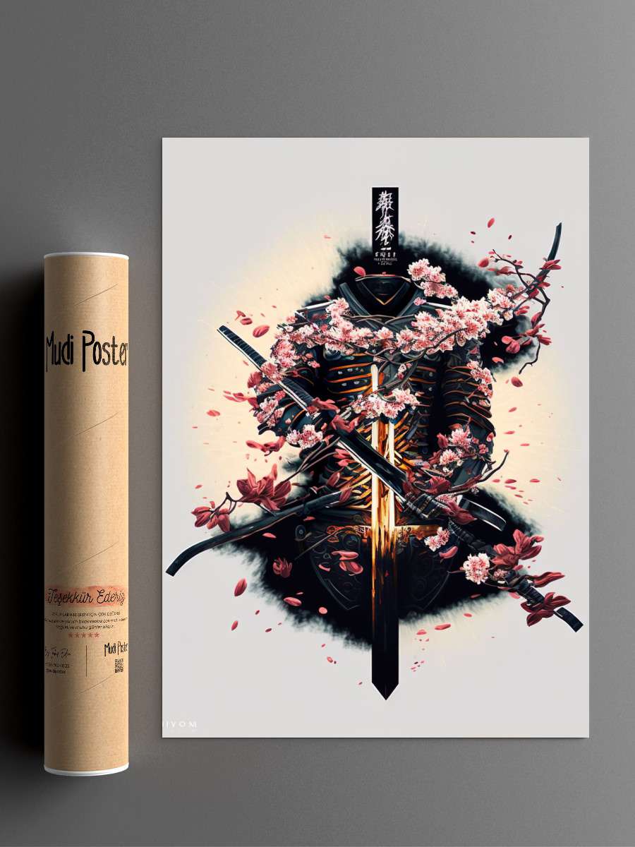 Samurai Essentials Anime Poster Çerçevesiz Yüksek Kalite Anime Duvar Poster