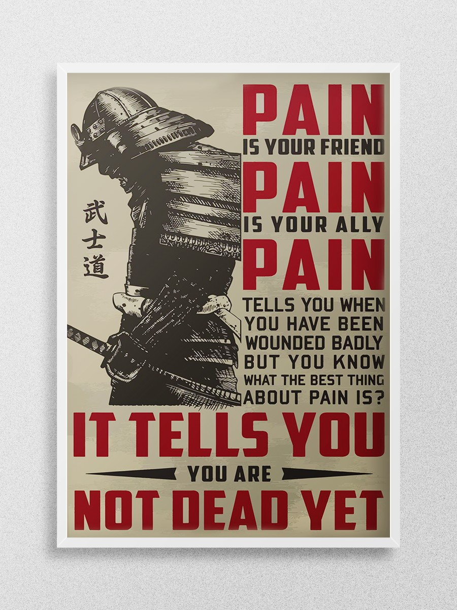 SAMURAI Japan Quote Anime Poster Çerçevesiz Yüksek Kalite Anime Duvar Poster