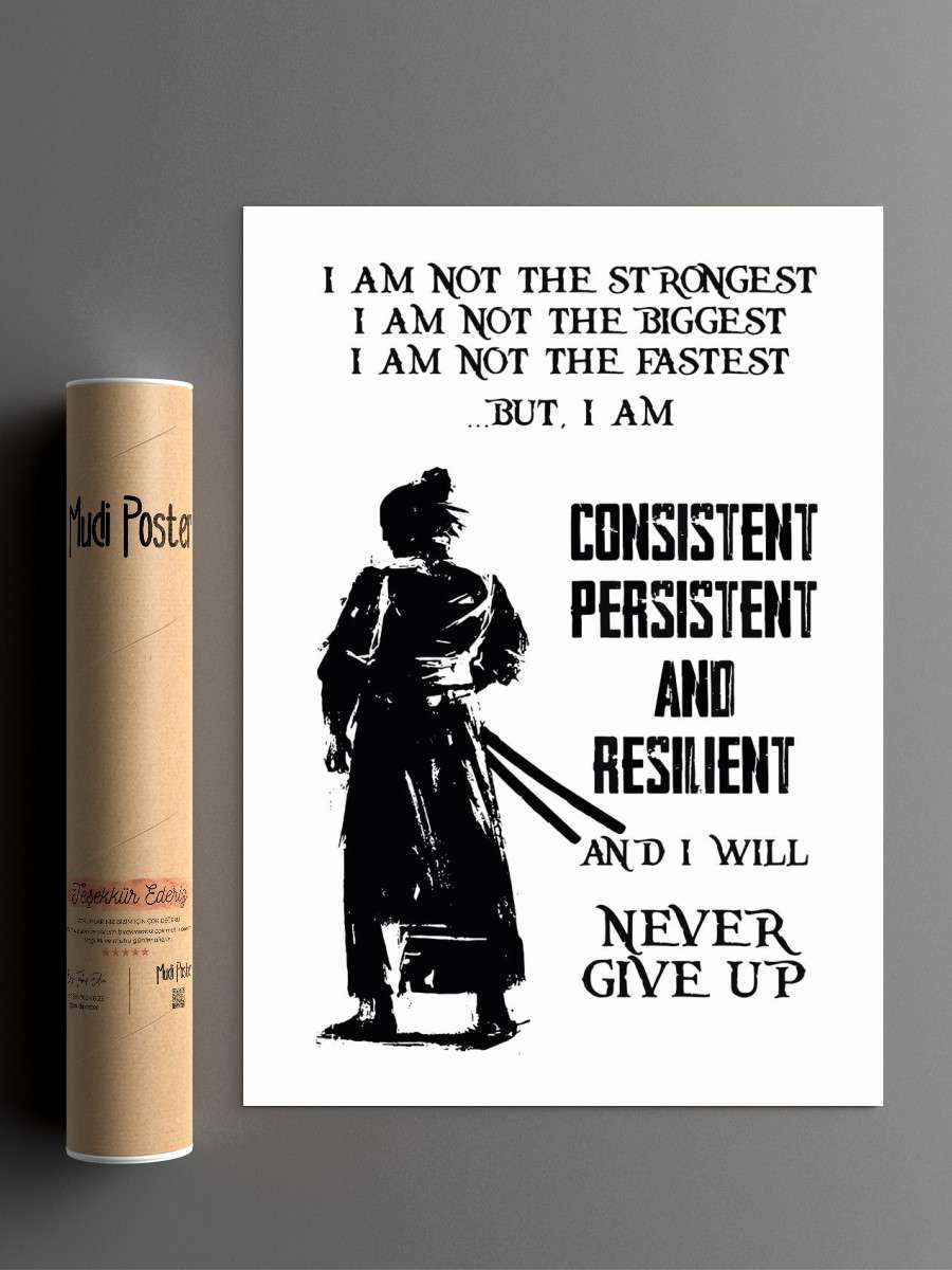 Samurai Quote Anime Poster Çerçevesiz Yüksek Kalite Anime Duvar Poster