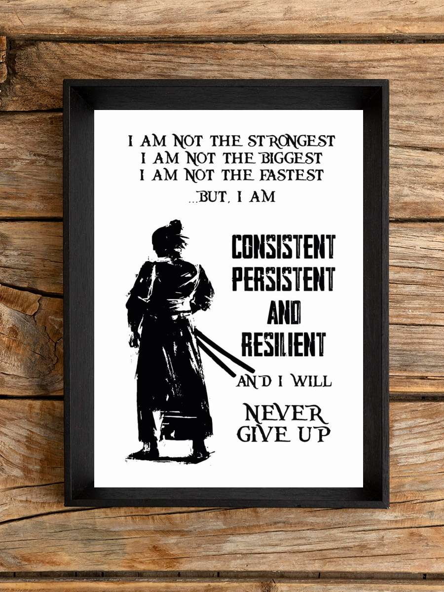 Samurai Quote Anime Poster Çerçevesiz Yüksek Kalite Anime Duvar Poster