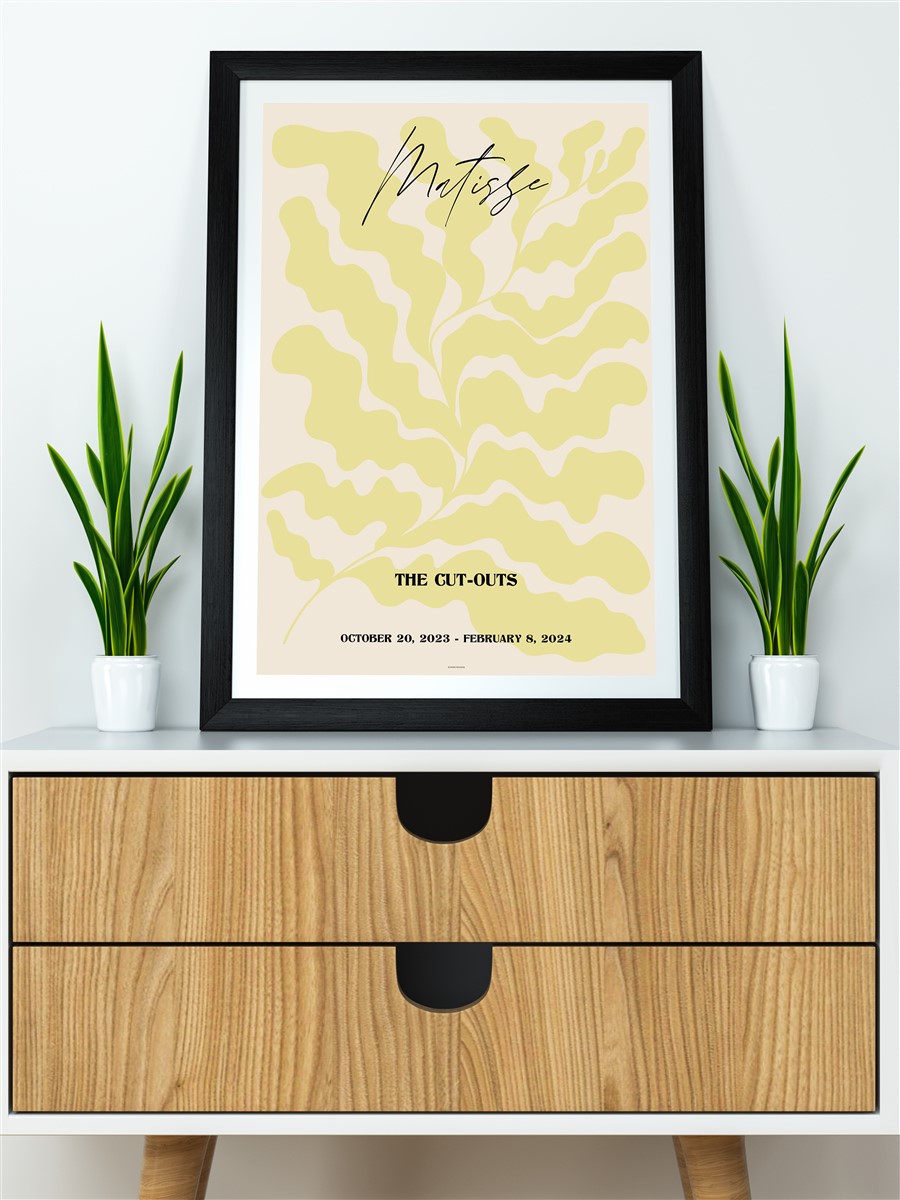 Sarı Matisse Koleksiyonu Modern Poster Çerçevesiz Duvar Tablosu Sanatsal Poster