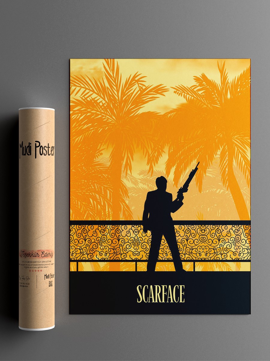 Scarface Poster, Çerçevesiz Tv Film Poster