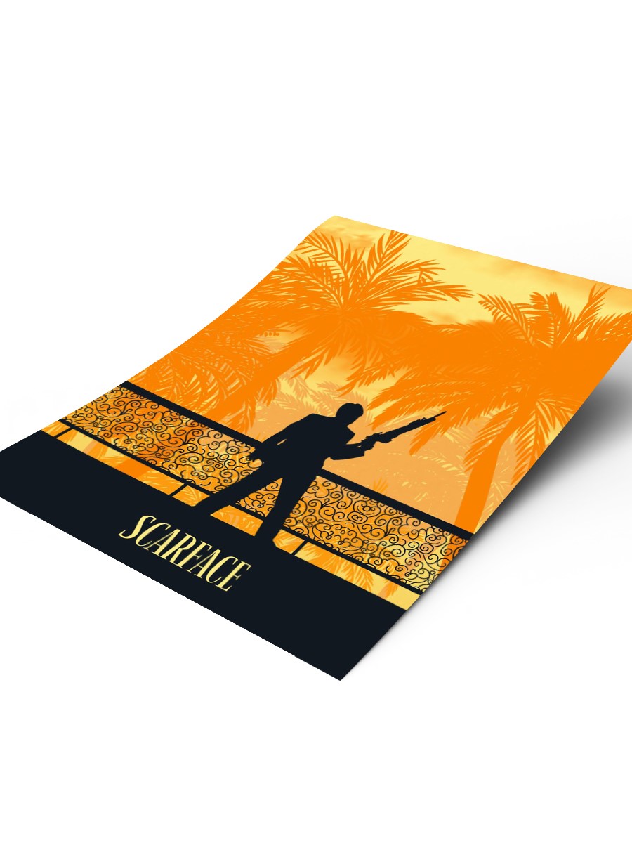 Scarface Poster, Çerçevesiz Tv Film Poster