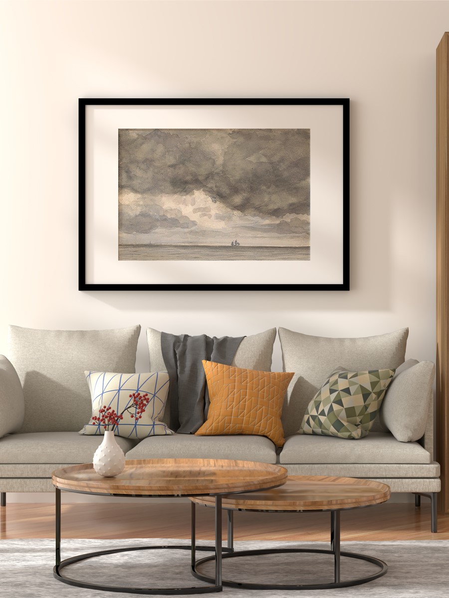 Seascape and Stormy Sky Tablo Sanatsal Ünlü Ressam Poster Çerçevesiz Yüksek Kalite Poster