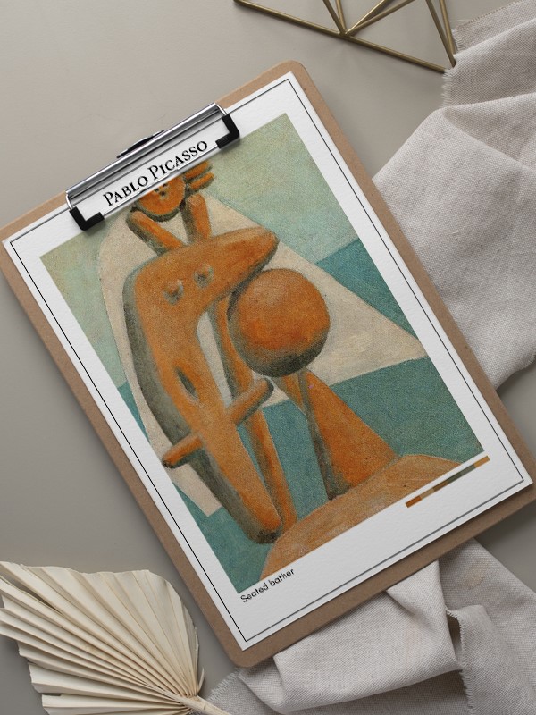 Pablo Picasso Seated bather Poster