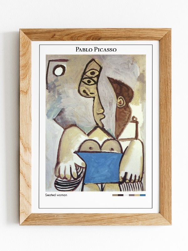 Pablo Picasso Seated woman Poster