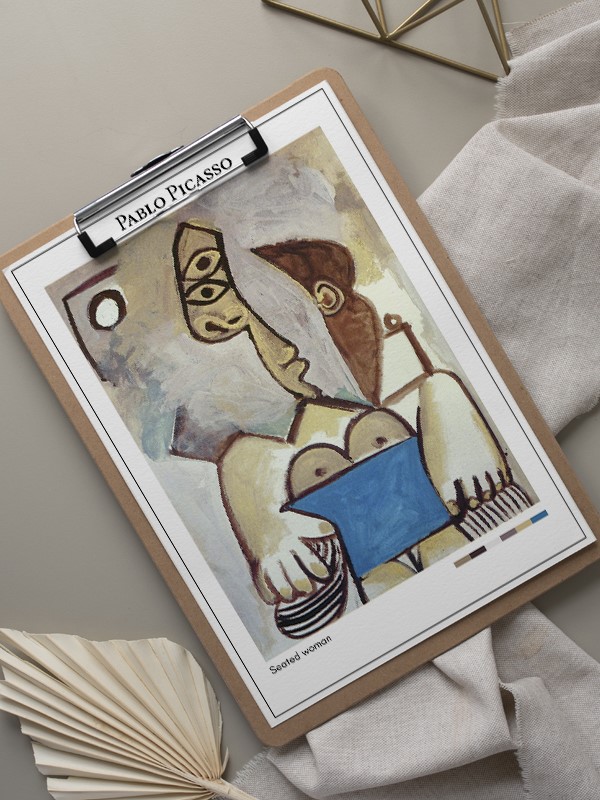Pablo Picasso Seated woman Poster