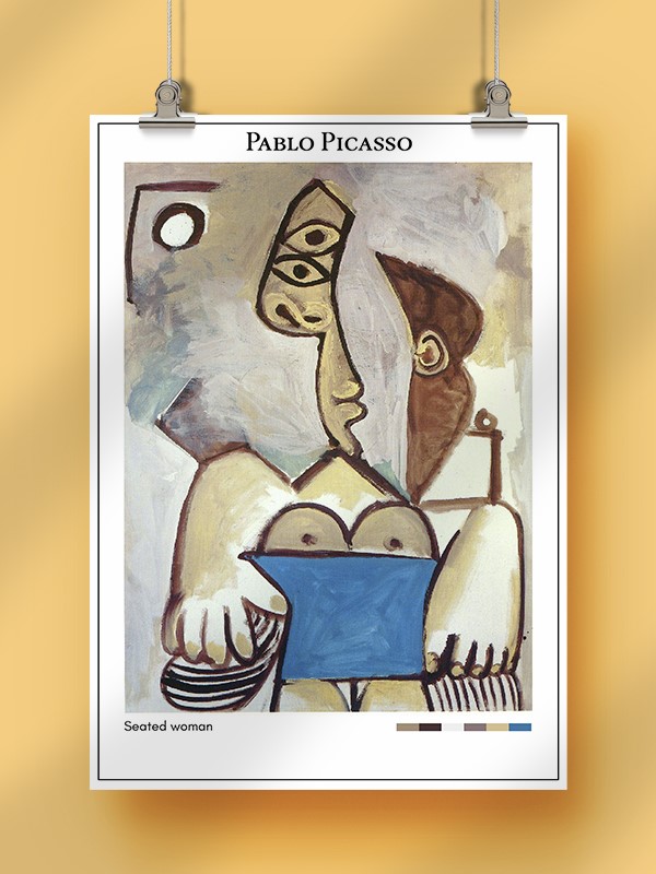Pablo Picasso Seated woman Poster