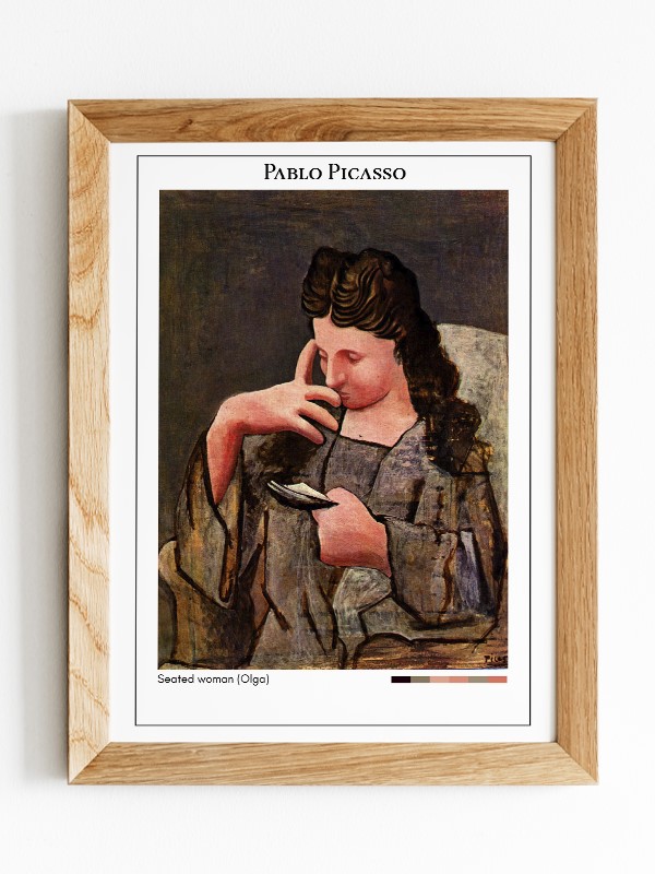 Pablo Picasso Seated woman (Olga) Poster