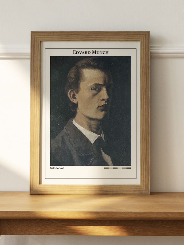 Edvard Munch Self-Portrait Poster - En İyi Fiyatlarla