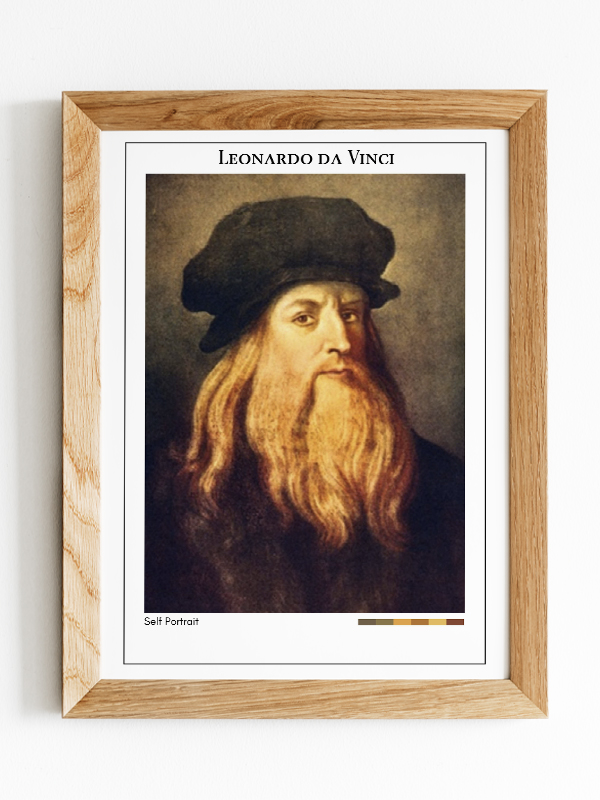 Leonardo da Vinci Self Portrait Poster