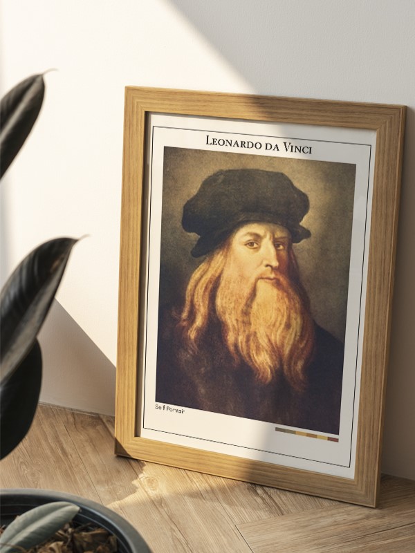 Leonardo da Vinci Self Portrait Poster