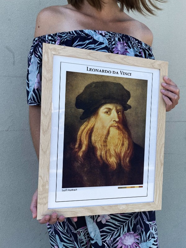 Leonardo da Vinci Self Portrait Poster