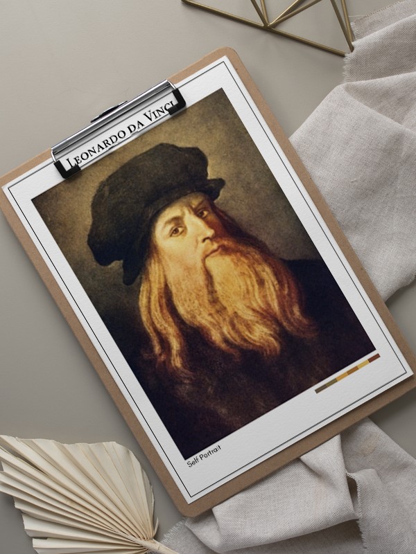 Leonardo da Vinci Self Portrait Poster