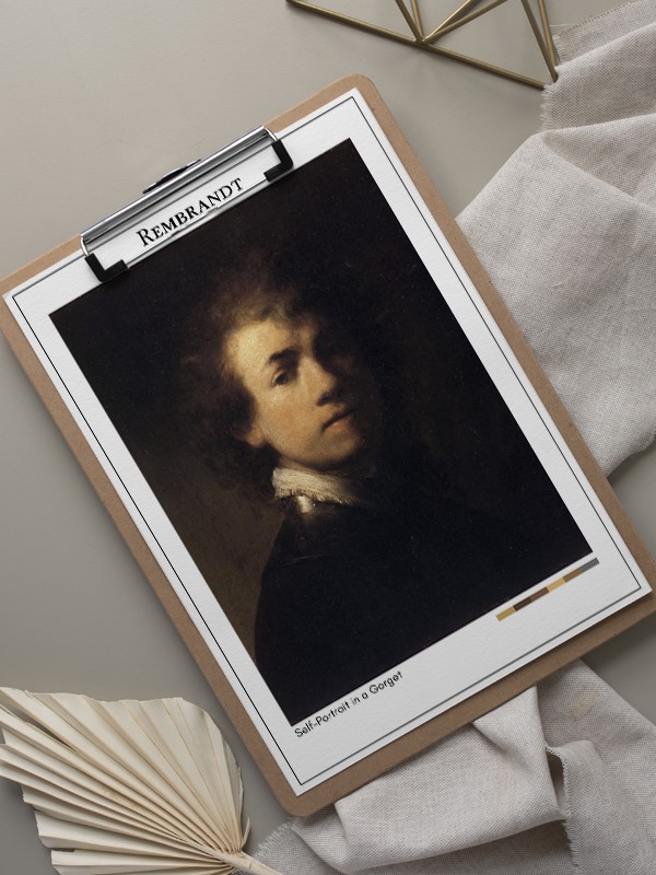 Rembrandt Self-Portrait in a Gorget Poster