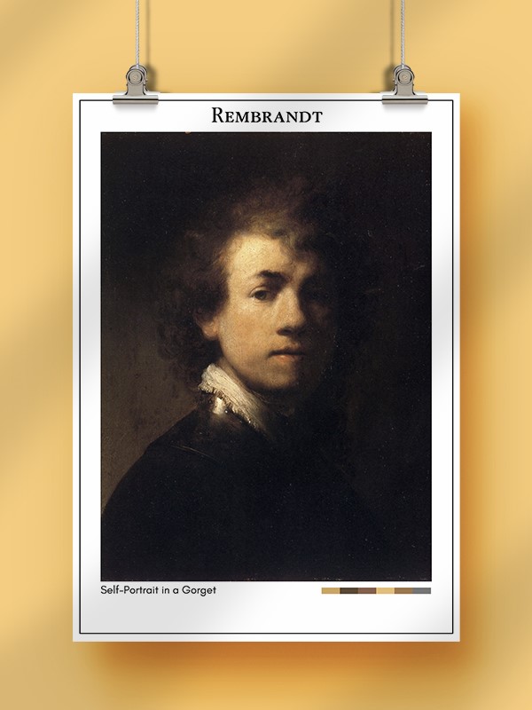 Rembrandt Self-Portrait in a Gorget Poster