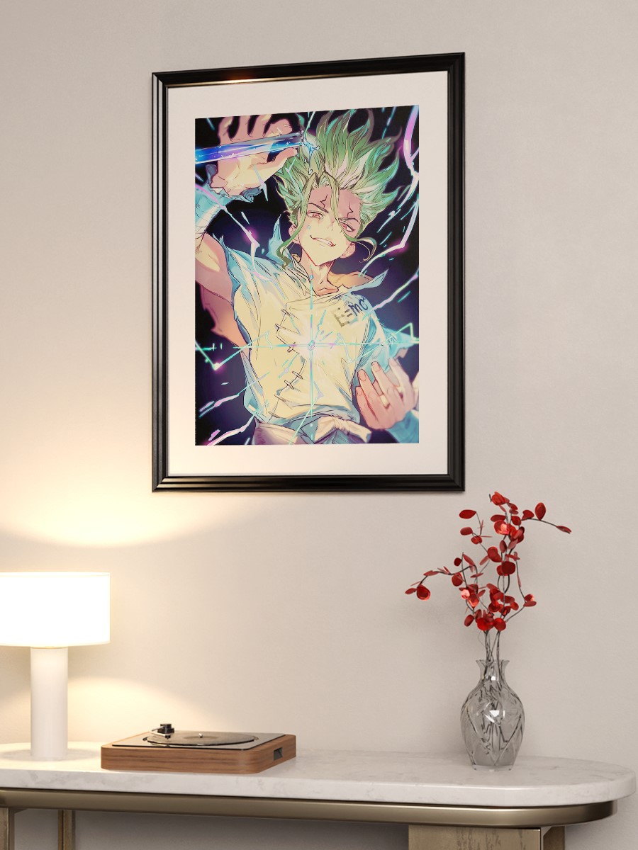 senku ishigami Anime Poster Çerçevesiz Yüksek Kalite Anime Duvar Poster
