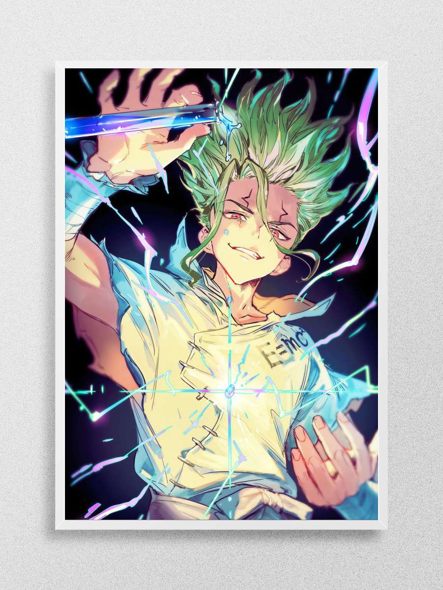 senku ishigami Anime Poster Çerçevesiz Yüksek Kalite Anime Duvar Poster