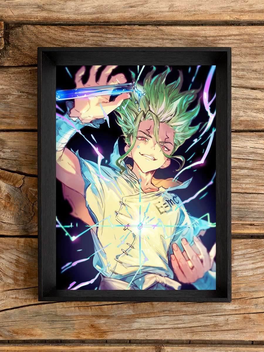 senku ishigami Anime Poster Çerçevesiz Yüksek Kalite Anime Duvar Poster