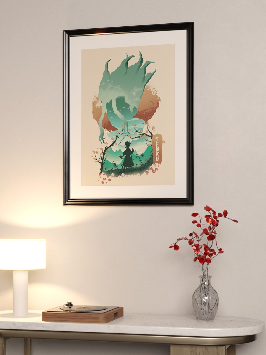 Senku Ishigami Anime Poster Çerçevesiz Yüksek Kalite Anime Duvar Poster