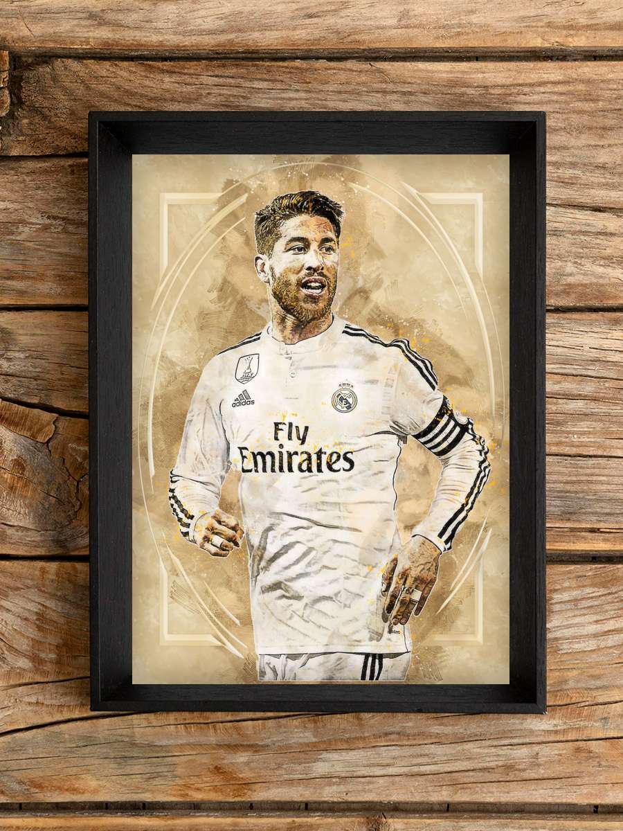 Sergio Ramos Futbol Poster Çerçevesiz Yüksek Kalite Futbolcu Duvar Poster