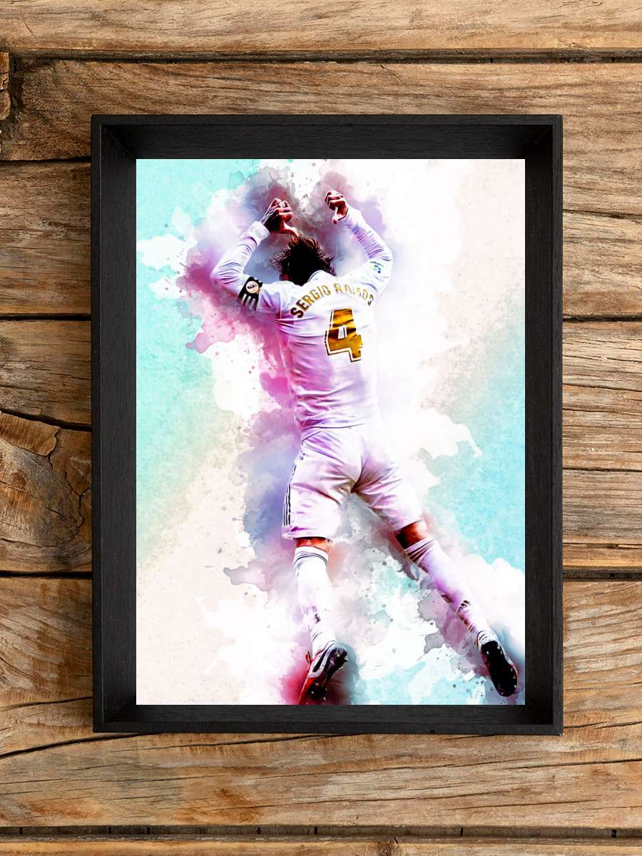 Sergio Ramos Futbol Poster Çerçevesiz Yüksek Kalite Futbolcu Duvar Poster