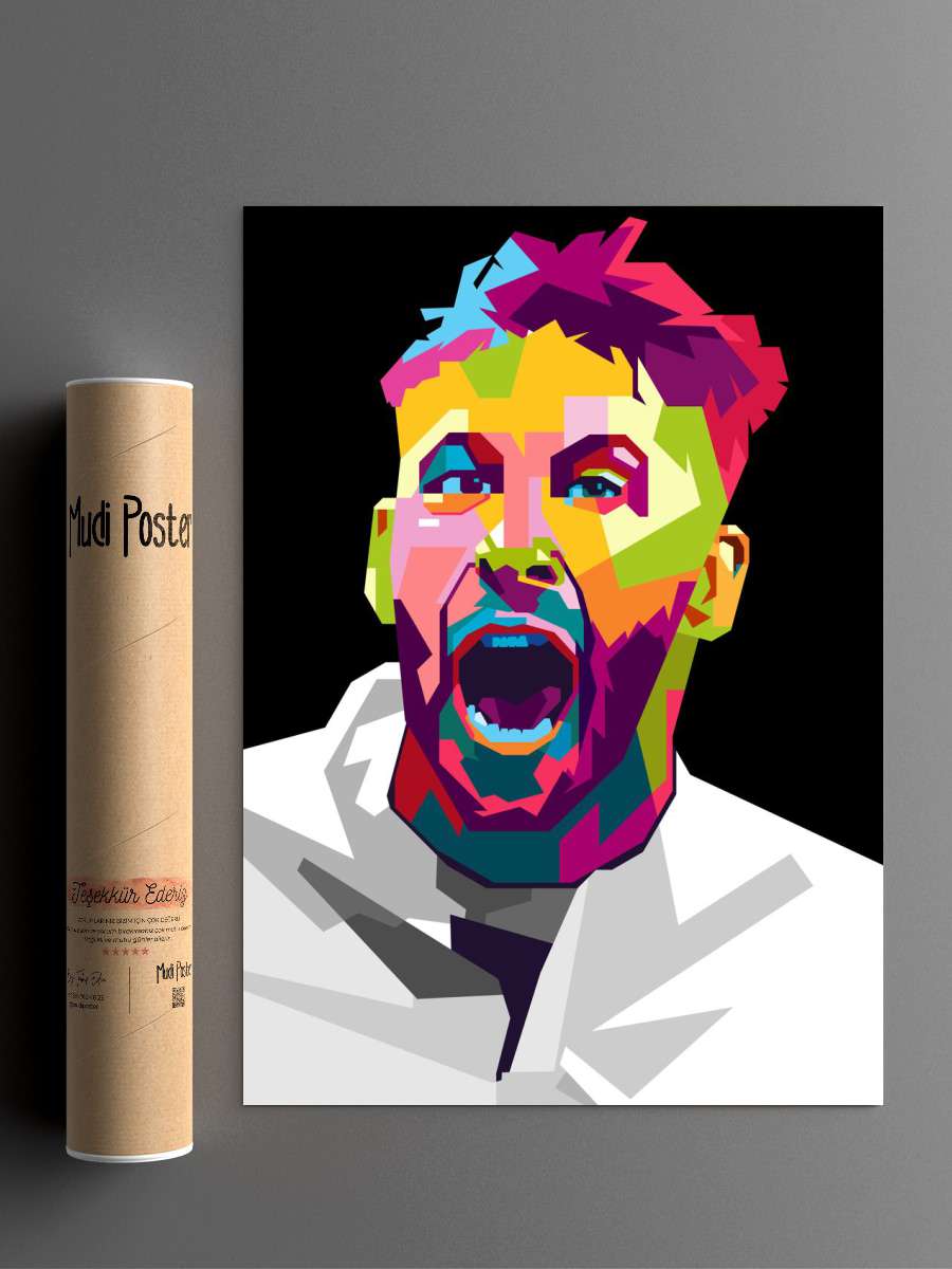 Sergio Ramos Futbol Poster Çerçevesiz Yüksek Kalite Futbolcu Duvar Poster