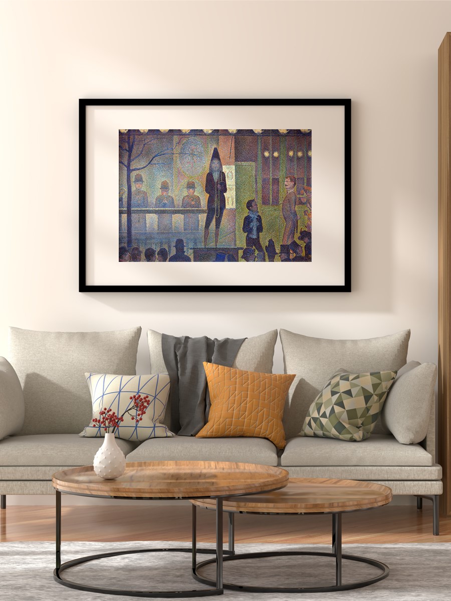Seurat Circus Sideshow Tablo Sanatsal Ünlü Ressam Poster Çerçevesiz Yüksek Kalite Poster