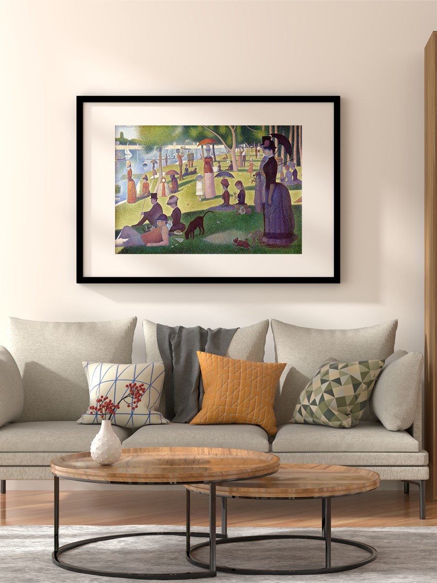Seurat La Grande Jatte Tablo Sanatsal Ünlü Ressam Poster Çerçevesiz Yüksek Kalite Poster