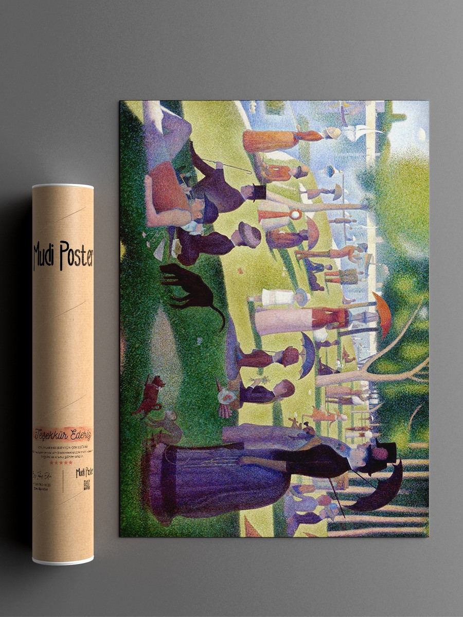 Seurat La Grande Jatte Tablo Sanatsal Ünlü Ressam Poster Çerçevesiz Yüksek Kalite Poster
