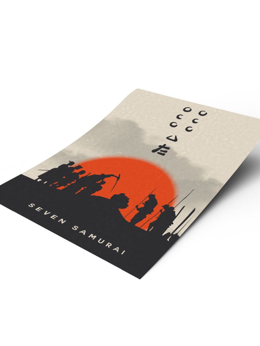 Seven Samurai Poster, Çerçevesiz Tv Film Poster