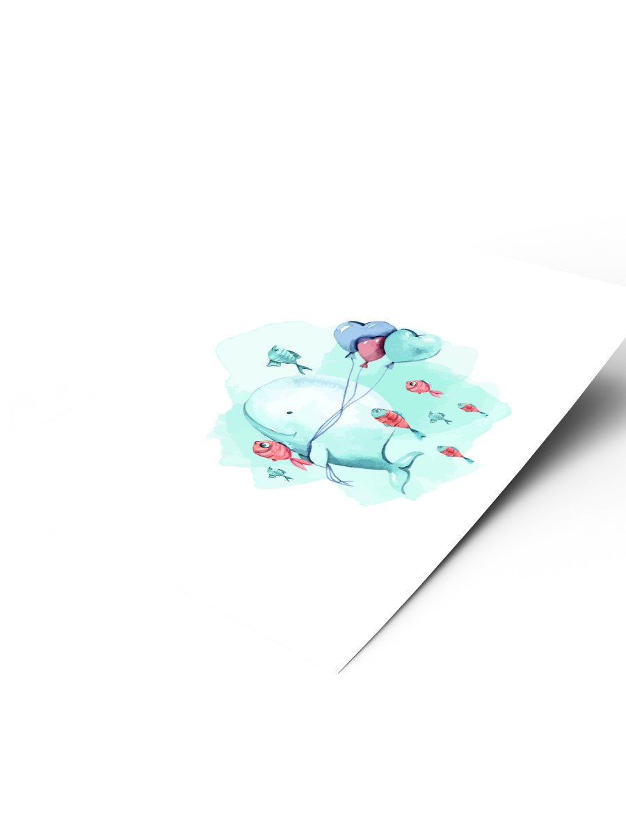 Sevimli Hayvan Çocuk Odası Duvar Poster, Bebek Odası, Dekoratif Poster Çerçevesiz