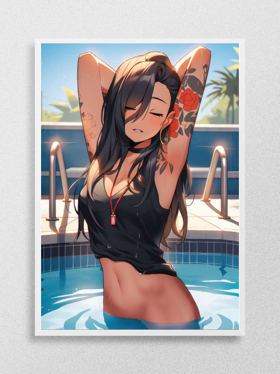 Sexy Anime Girl Anime Poster Çerçevesiz Yüksek Kalite Anime Duvar Poster