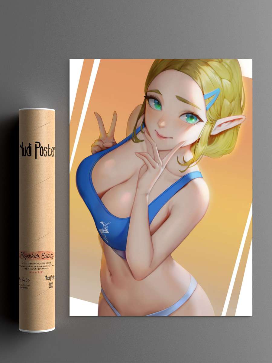 Sexy girl Anime Poster Çerçevesiz Yüksek Kalite Anime Duvar Poster