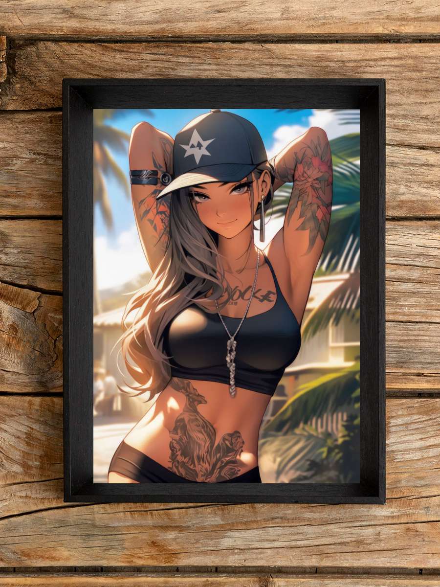 Sexy Manga Girl Anime Poster Çerçevesiz Yüksek Kalite Anime Duvar Poster