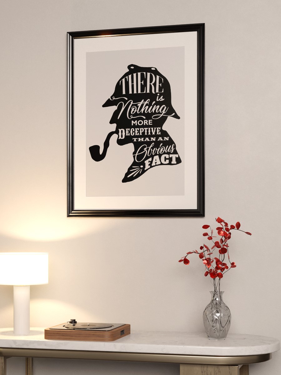 Sherlock holmes Quotes Poster, Çerçevesiz Tv Film Poster