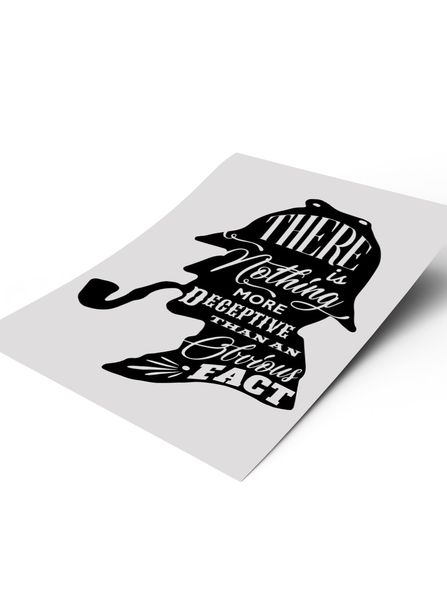 Sherlock holmes Quotes Poster, Çerçevesiz Tv Film Poster