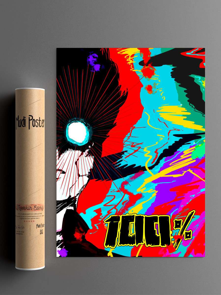 Shigeo Kageyama poster Anime Poster Çerçevesiz Yüksek Kalite Anime Duvar Poster