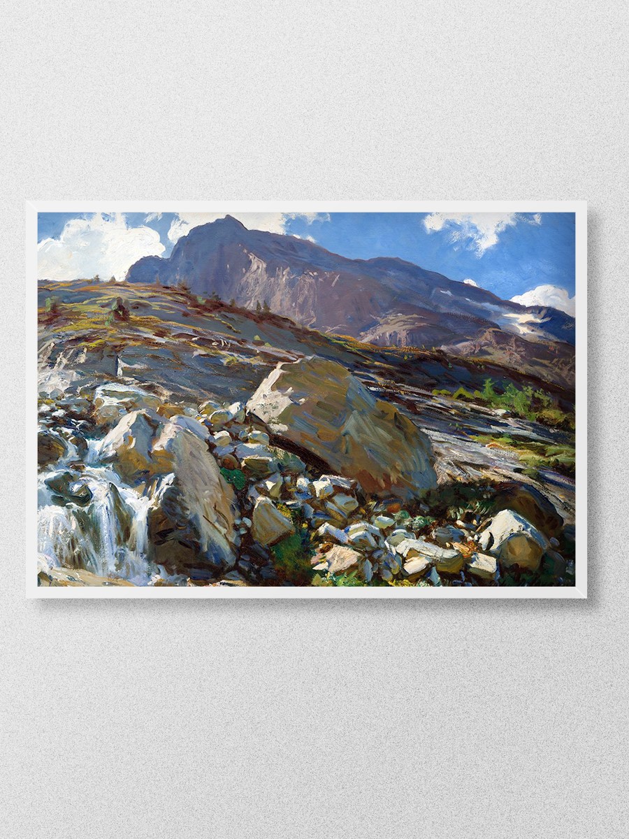 Simplon Pass Tablo Sanatsal Ünlü Ressam Poster Çerçevesiz Yüksek Kalite Poster