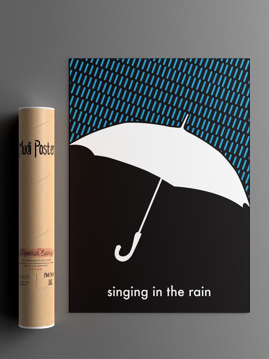 Singing in the Rain Poster, Çerçevesiz Tv Film Poster